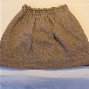 Herringbone wool skirt